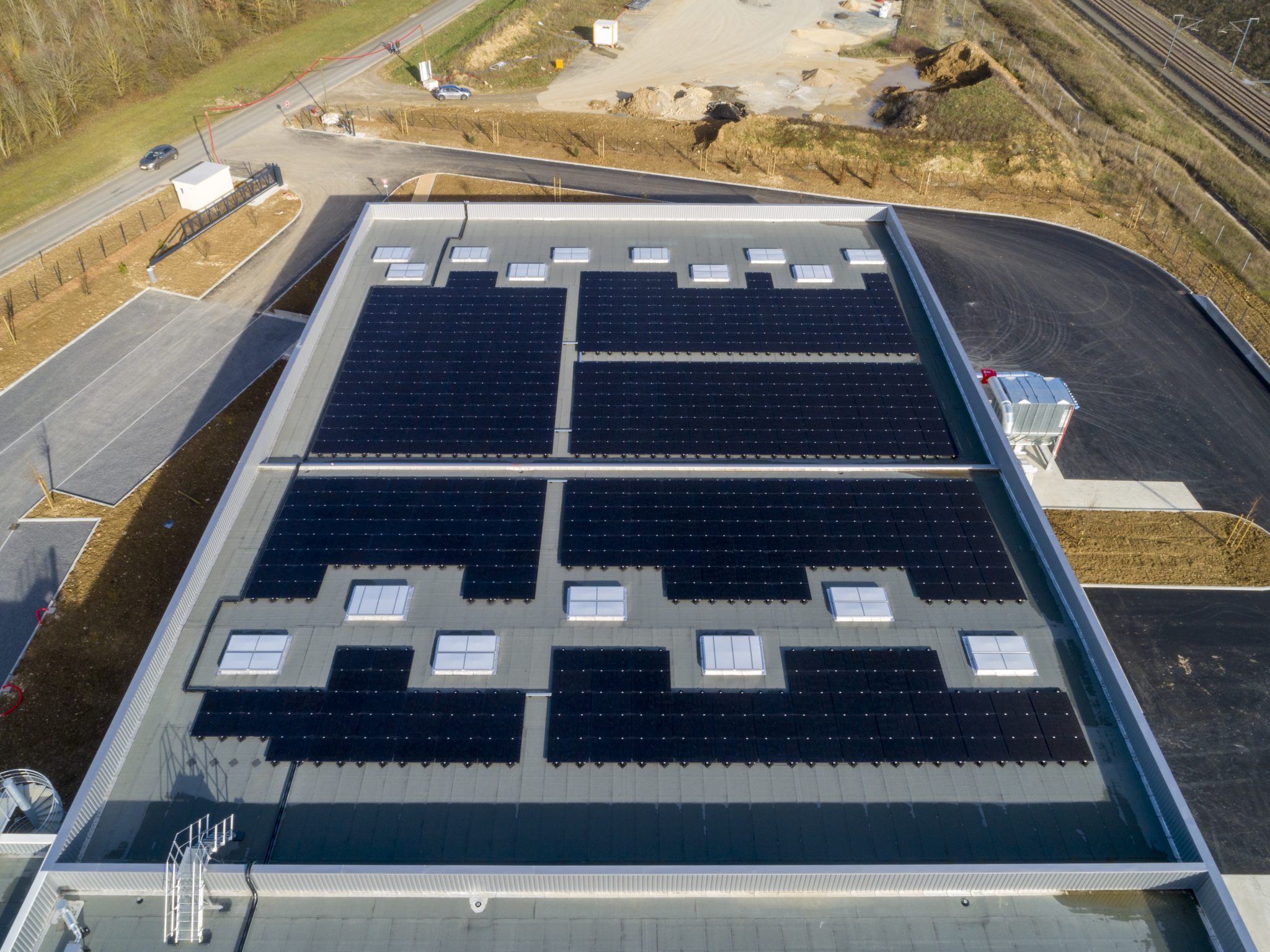 Centrale PV toiture GL EVENTS