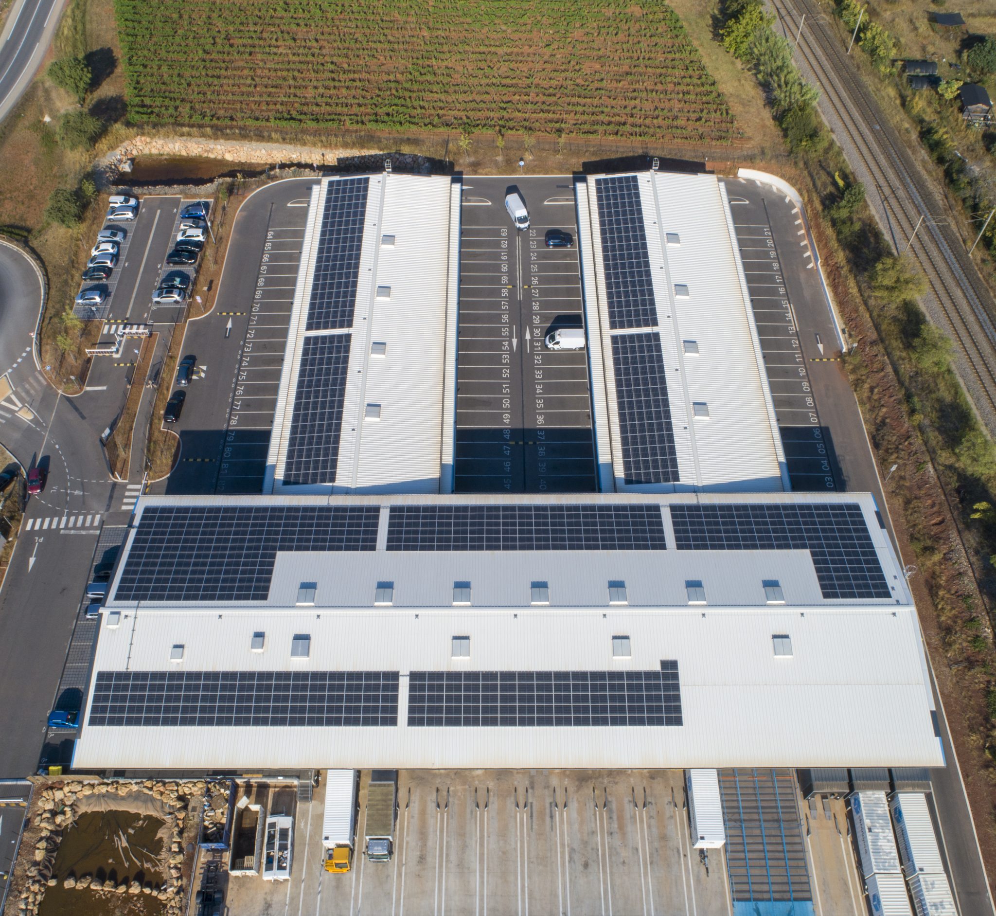 Centrale PV toiture Les Arcs