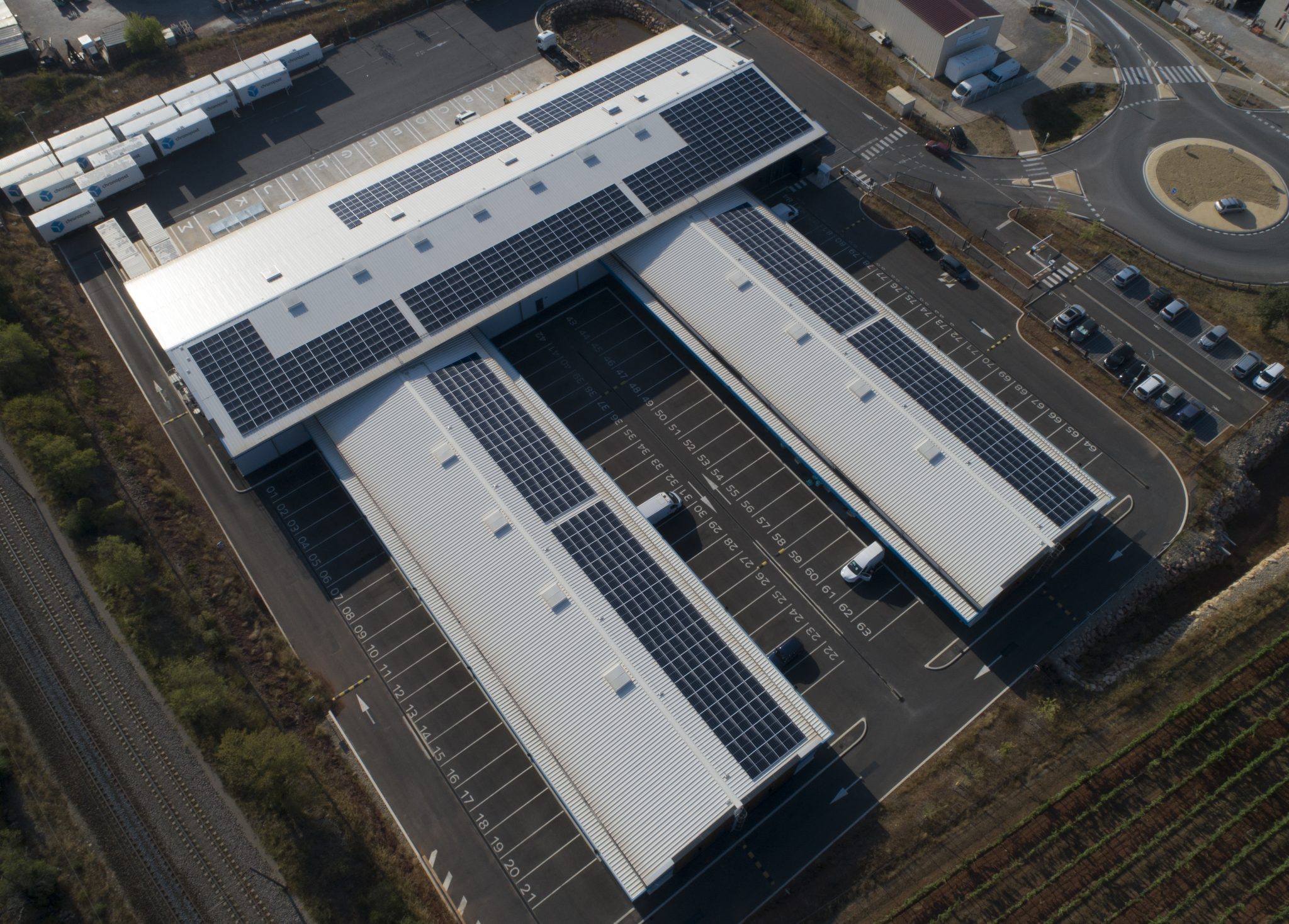 Centrale PV toiture Les Arcs