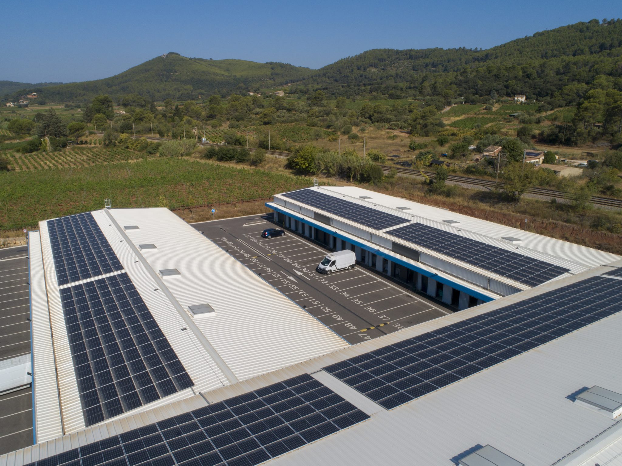 Centrale PV toiture Les Arcs
