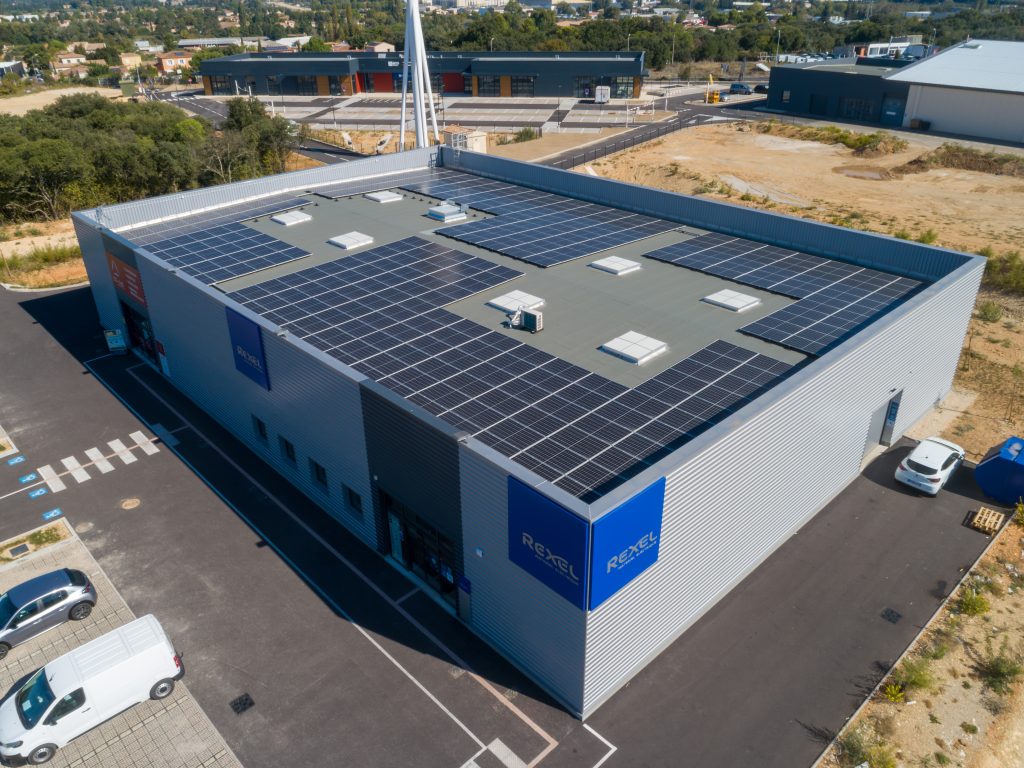 Centrale PV toiture Rexel